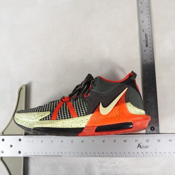 Nike Lebron Witness 7 Bright Crimson Alligator Red Mens Size 10.5 DM1123-001 - Picture 11 of 13